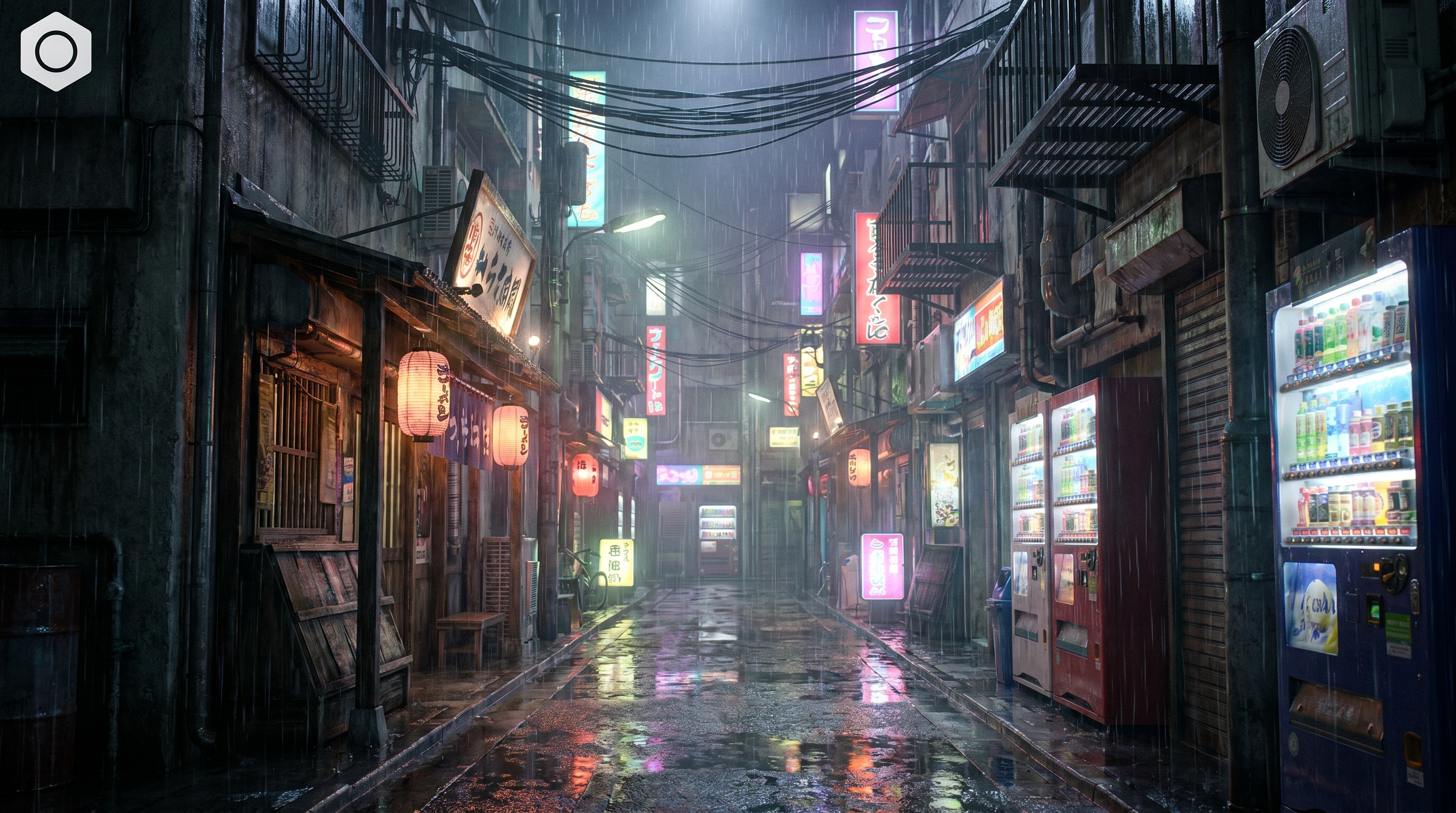 Neon Tokyo Alleyway