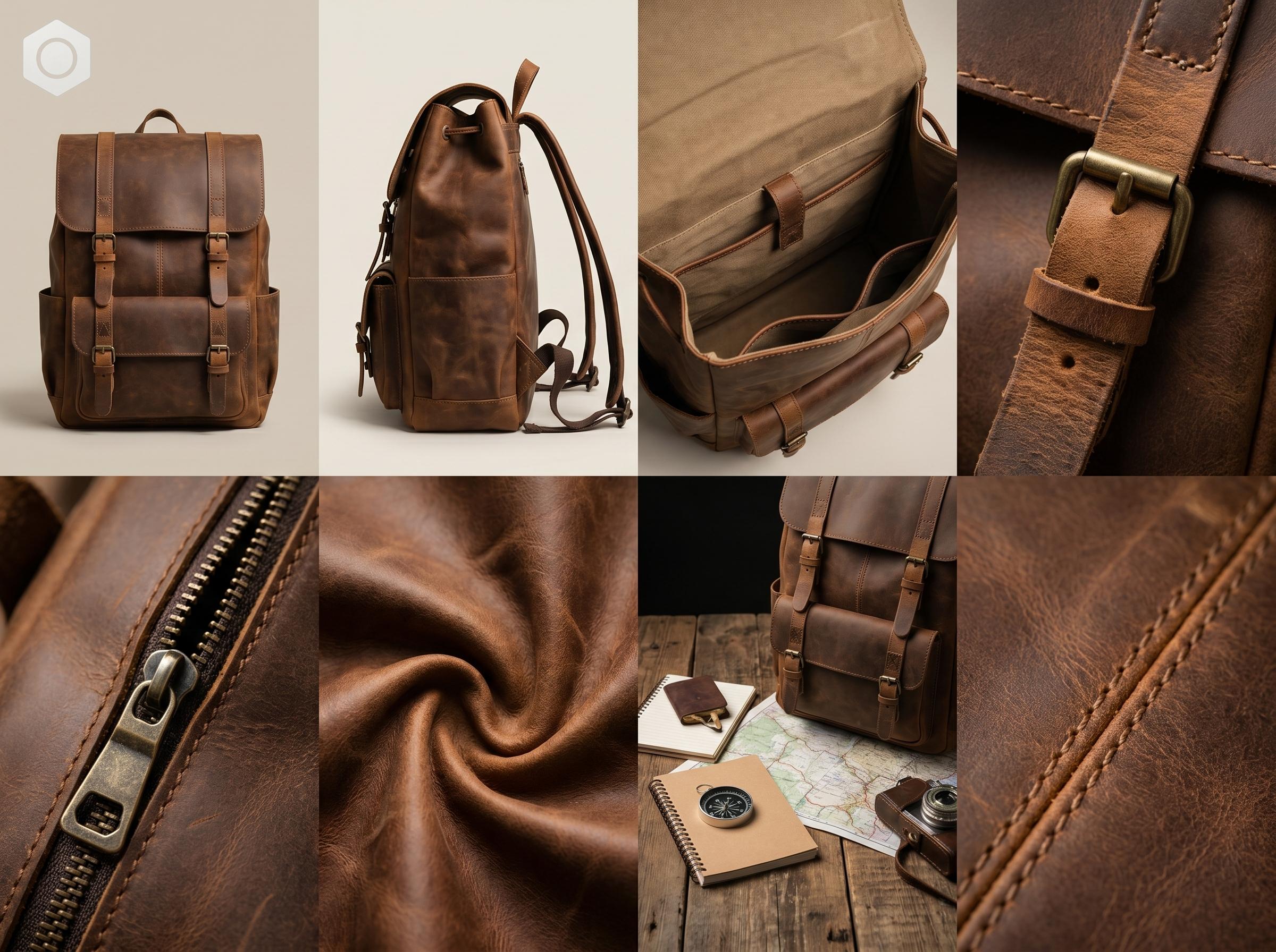 Vintage Leather Backpack