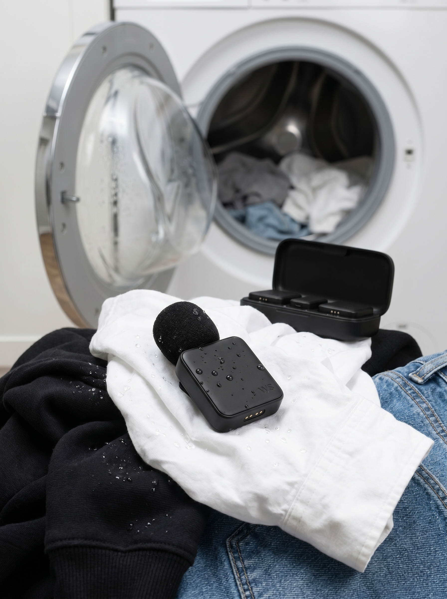 Mic in laundry dump