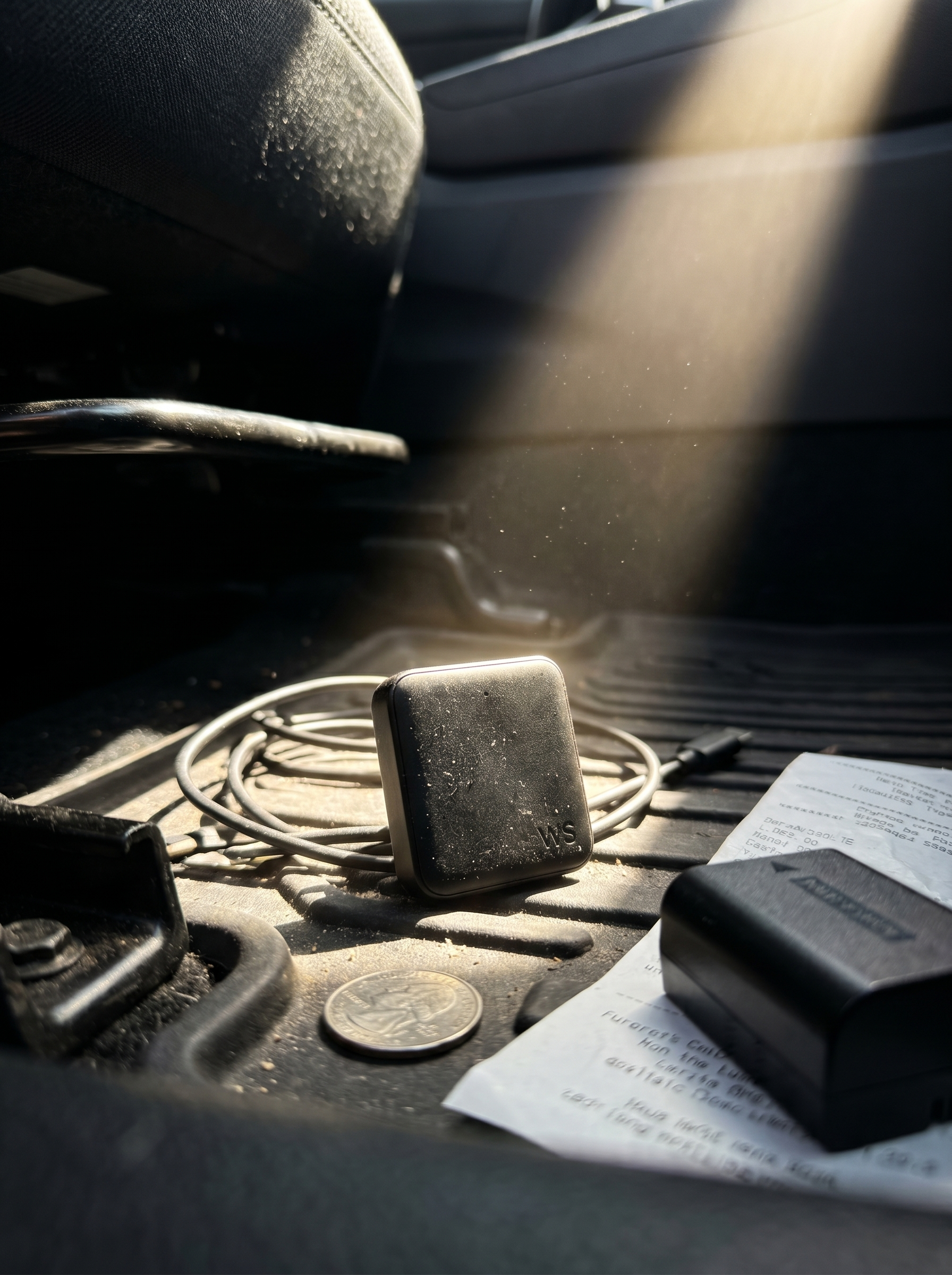 Mic under car seat
