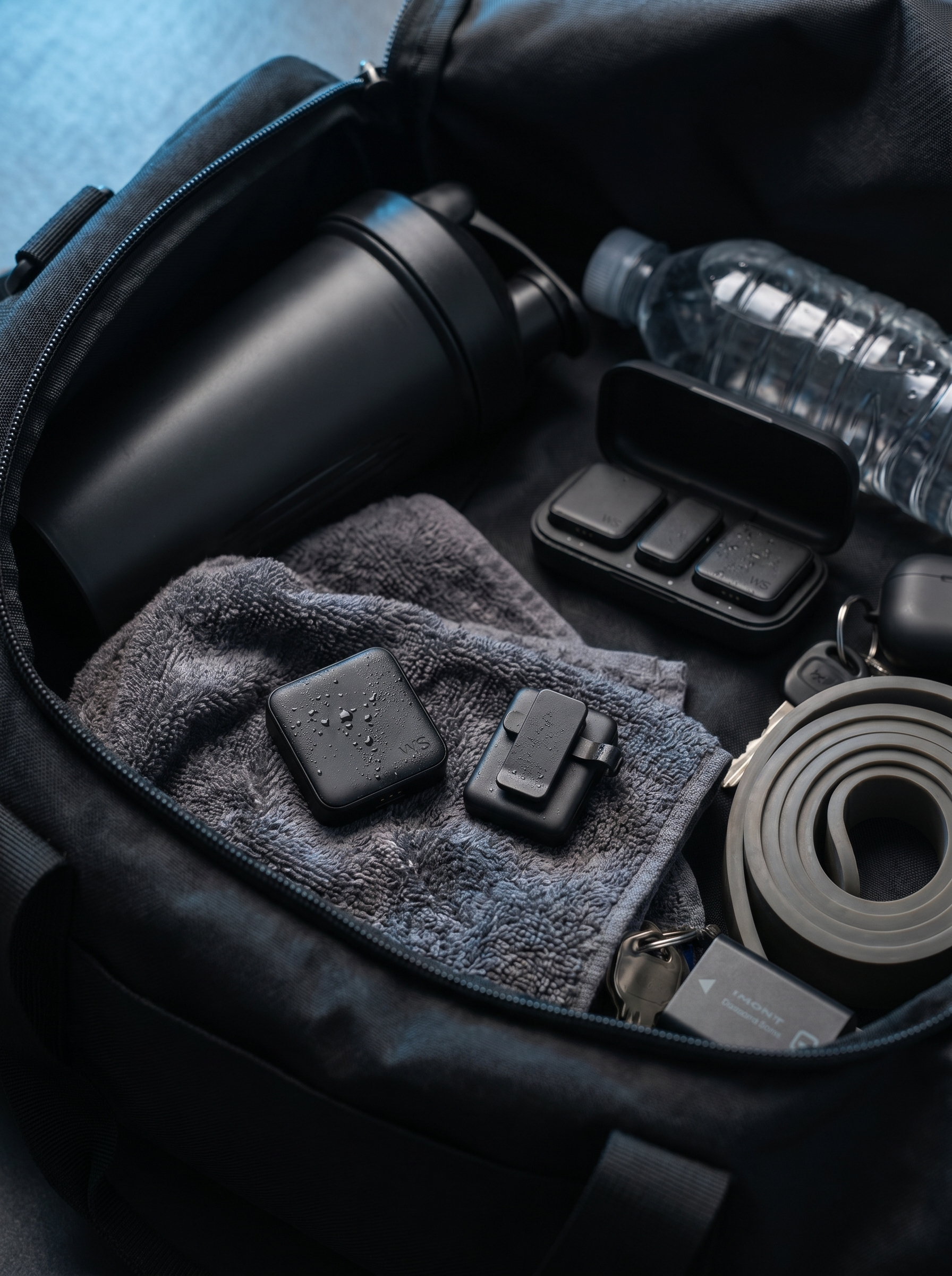 Mic in gym bag